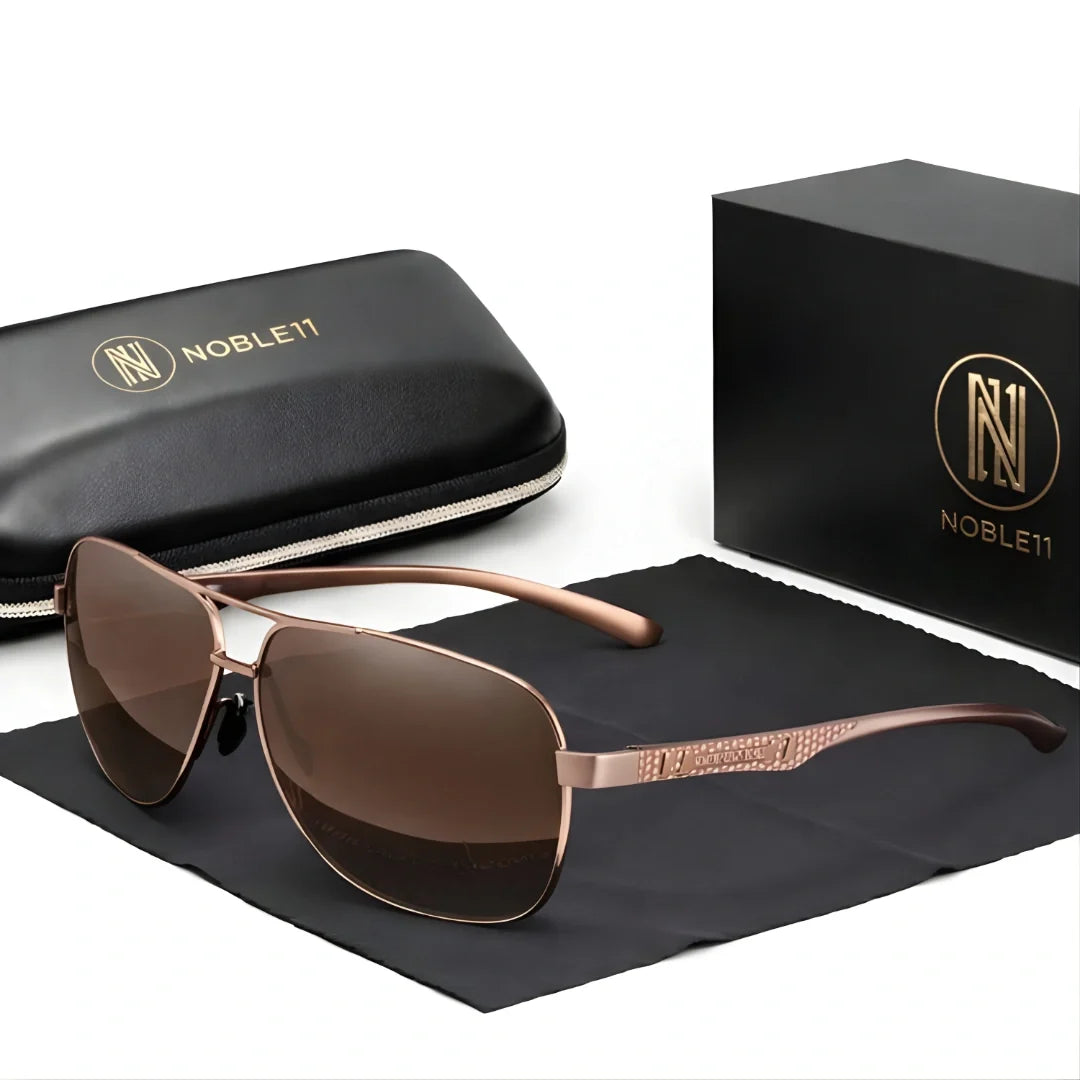 Noble11 Atlas polarized UV400 sunglasses - Espresso Brown