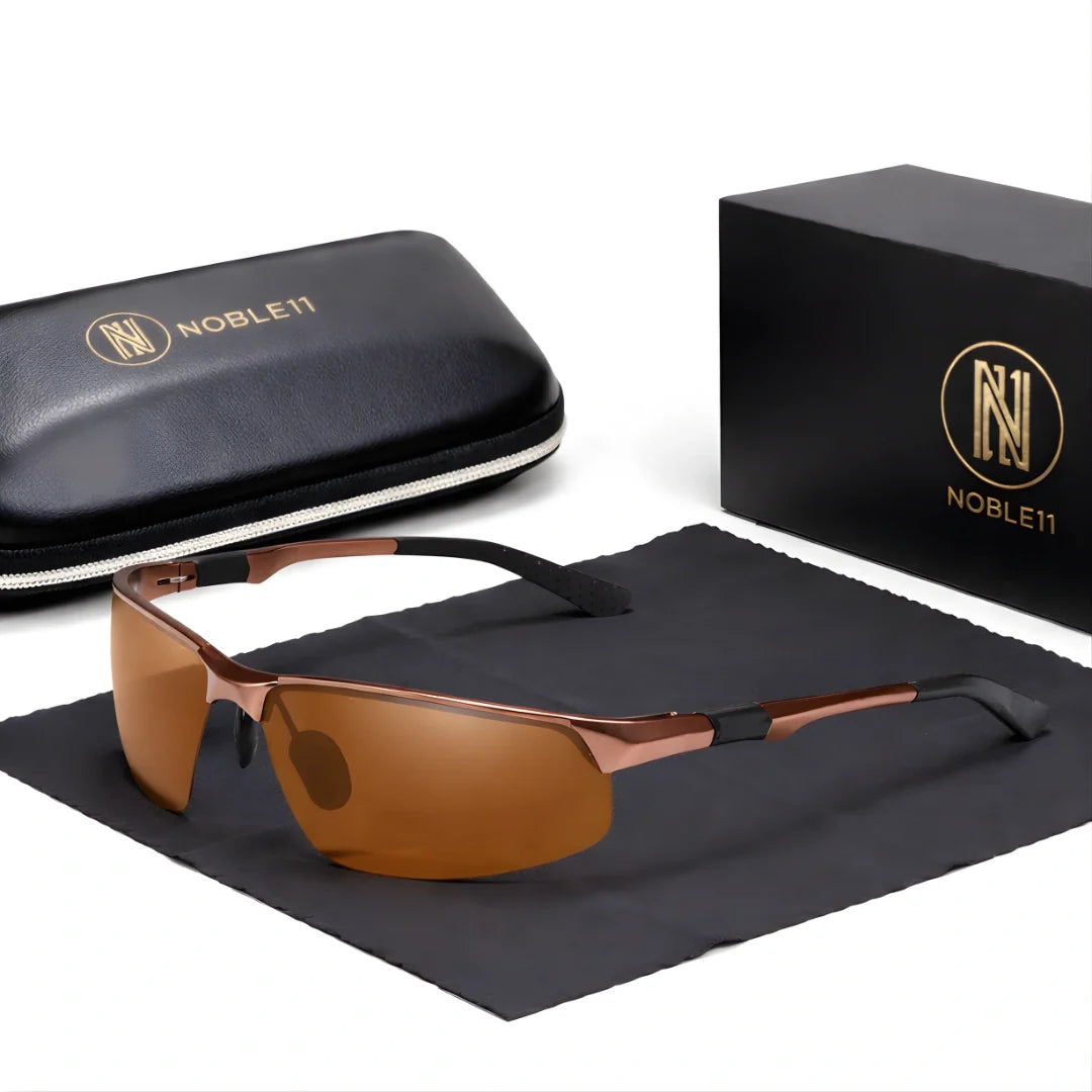 Noble11 Pulse polarized UV400 sunglasses - Amber Brown