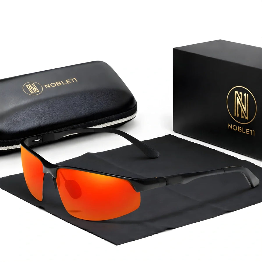 Noble11 Pulse polarized UV400 sunglasses - Ruby Red