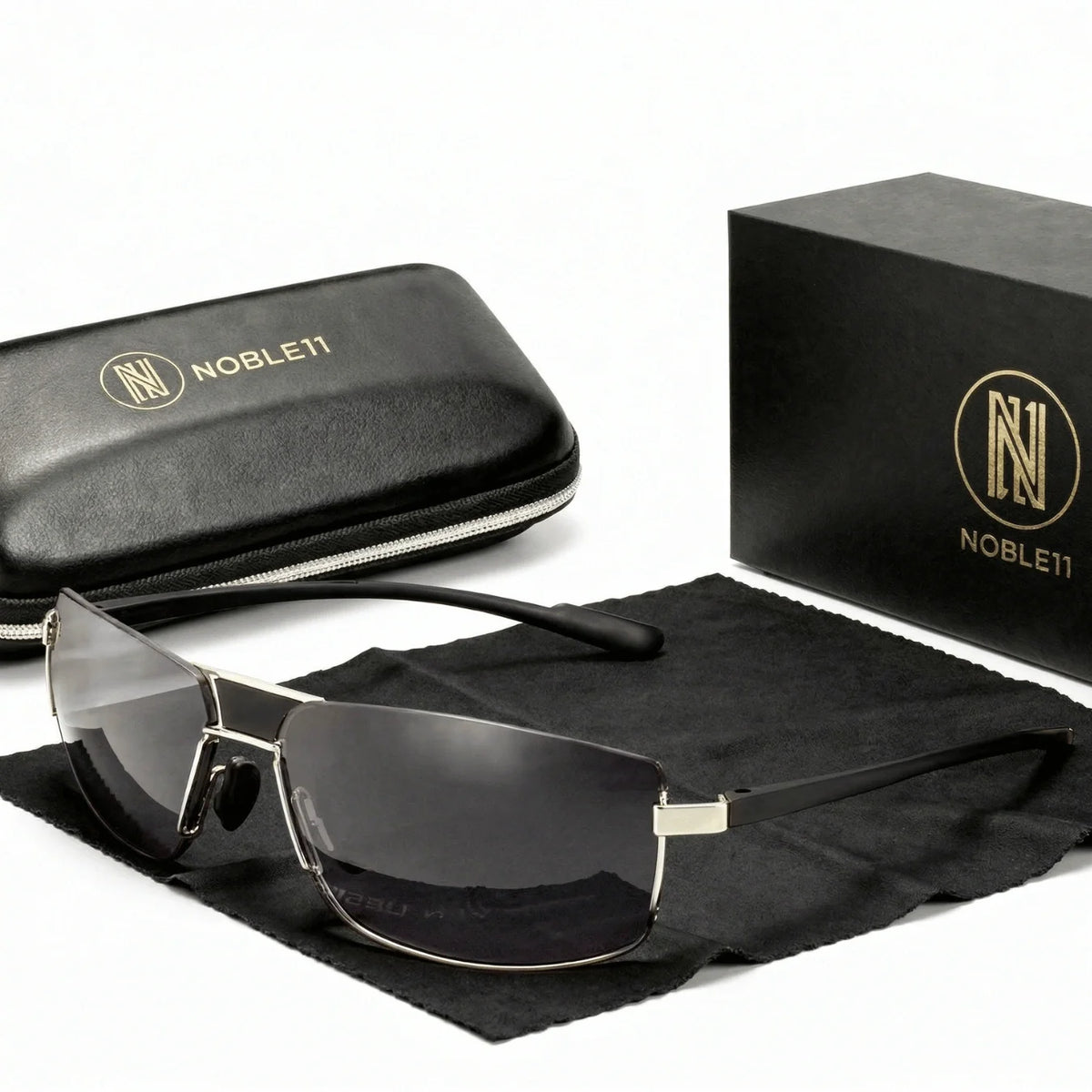 Noble11 Tyrant polarized UV400 sunglasses - Steel